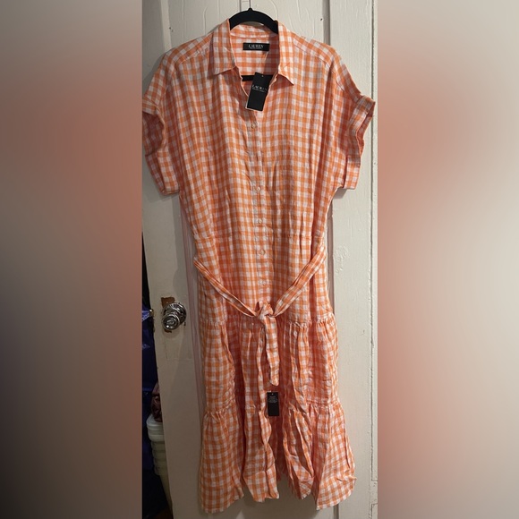 LAUREN RALPH LAUREN LINEN DRESS 👗 - Picture 1 of 5